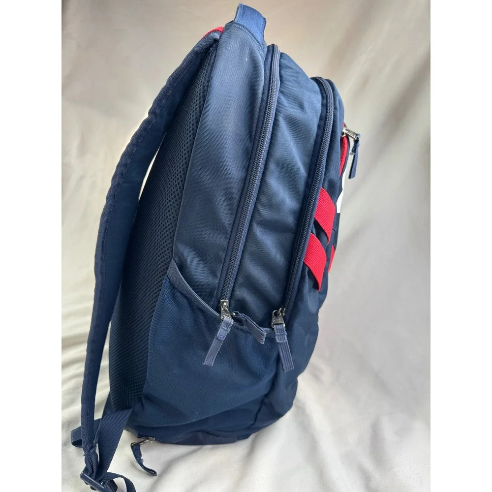 Under Armour Scrimmage 2.0 Backpack Navy Red UA Storm Laptop Bag 1361176